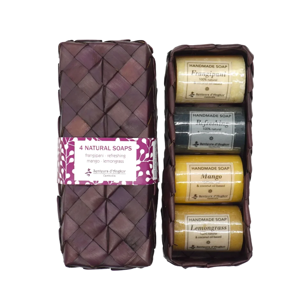 Set of 4 natural soaps