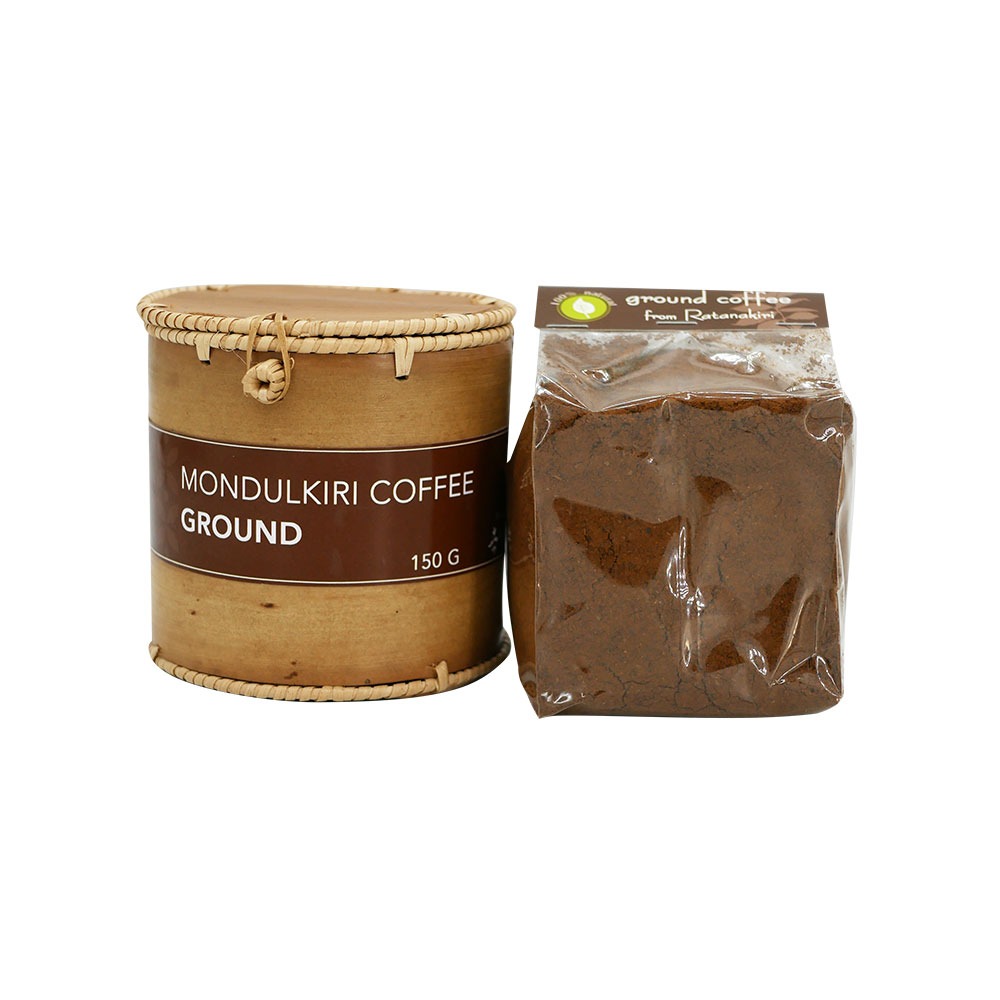 Modulkiri ground coffee in krebei riel box