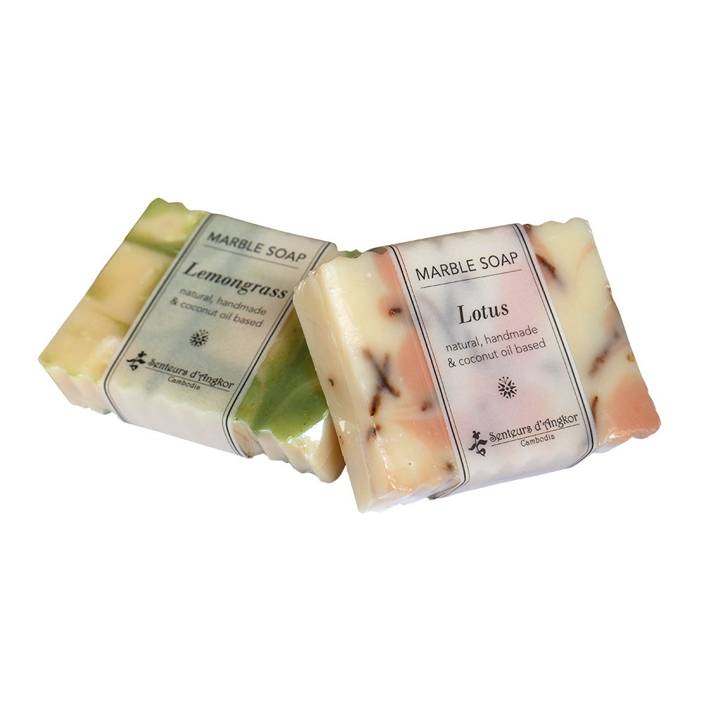 S55 marble soap, lemongrass and lotus