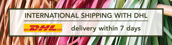 International shipping with DHL. Delivery within 7 days