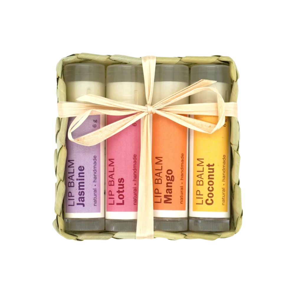 Lip balm 4 sticks set, front