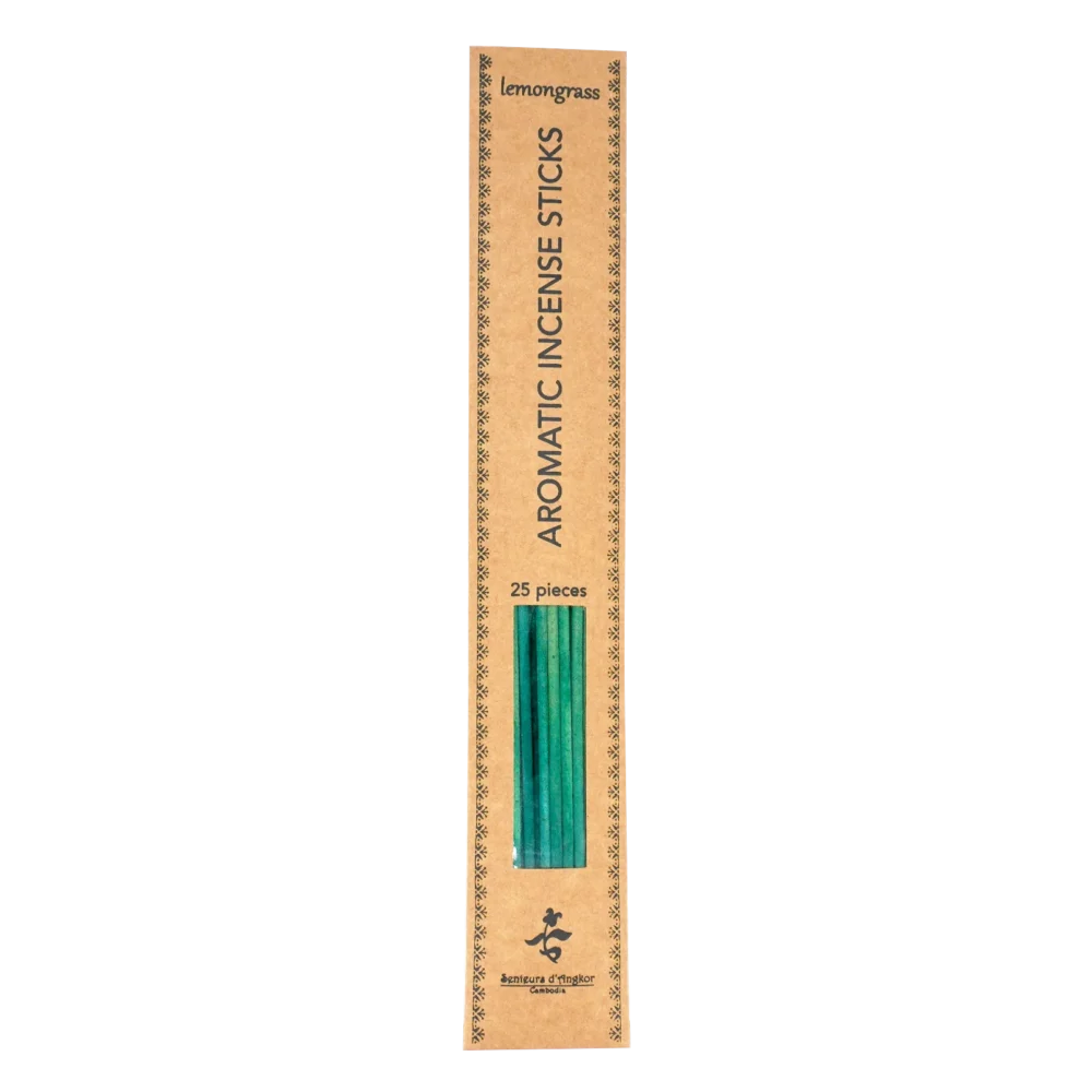 Incense sticks in kraft bag, lemongrass scent