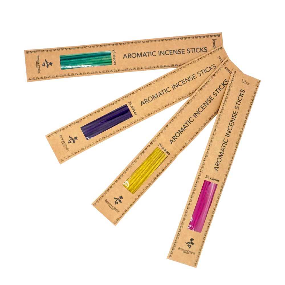 Incense sticks in kraft bag, all scents