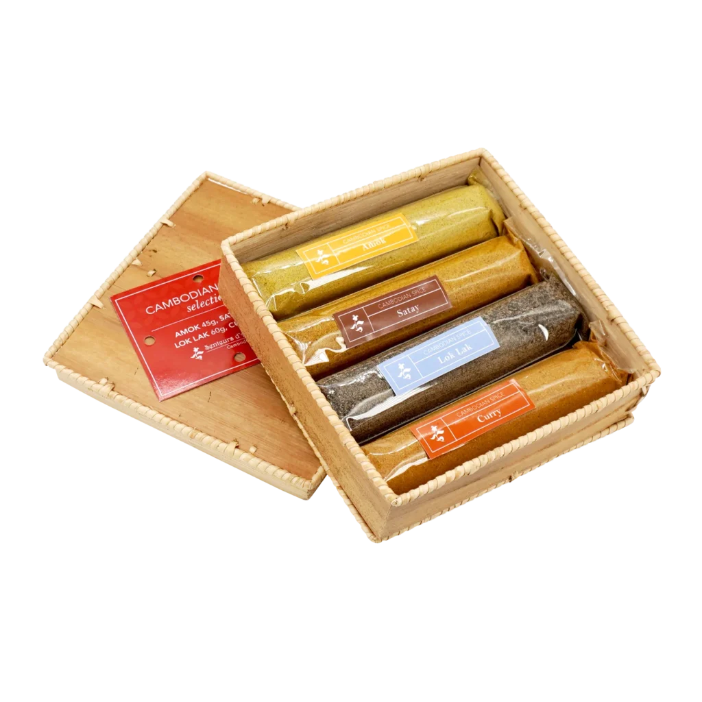 Spices set, display