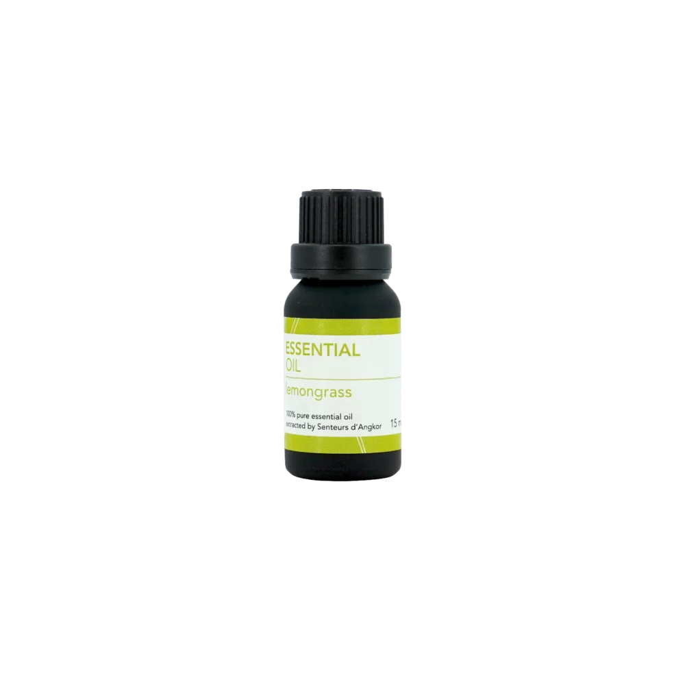 Lemongrass essential oil, front