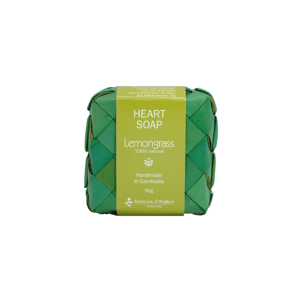 Heart shape soap, lemongrass