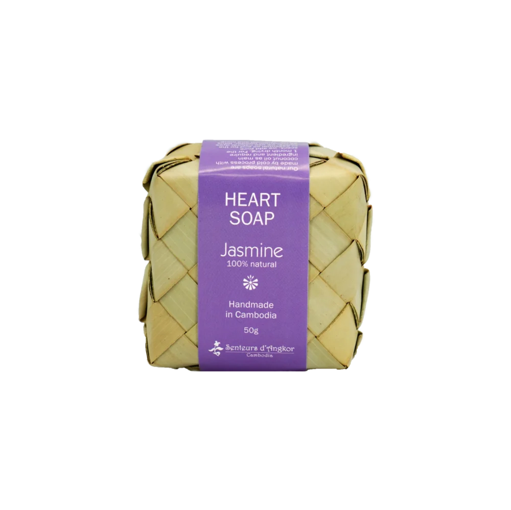 Heart shape soap, jasmine