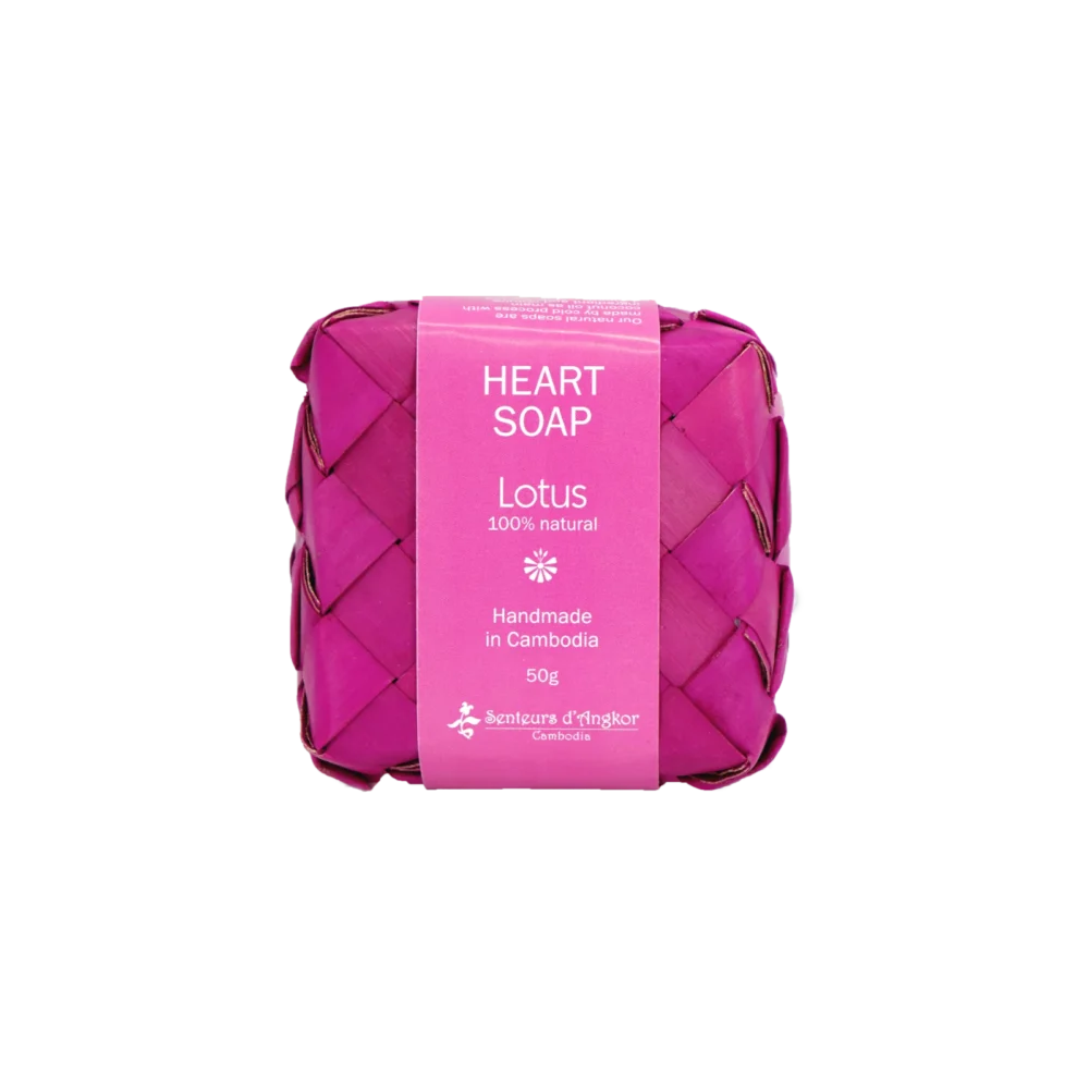 Heart shape soap, lotus