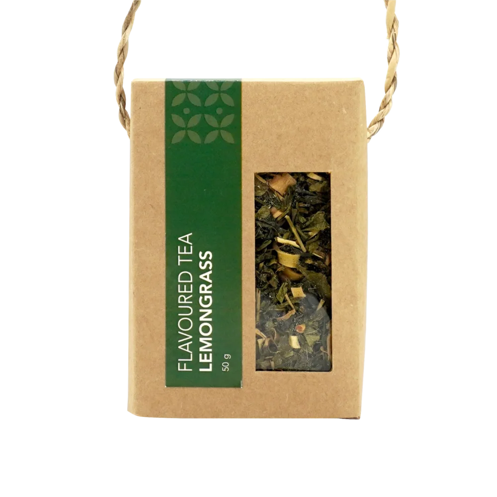 Flavoured tea in rectangle kraft box, lemongrass