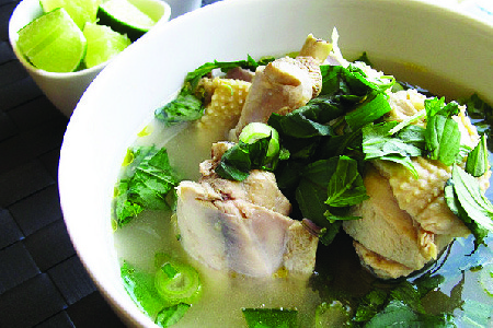 Cambodian original recipe for lemongrass soup