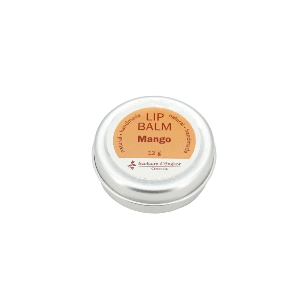 lip balm in aluminium box, mango