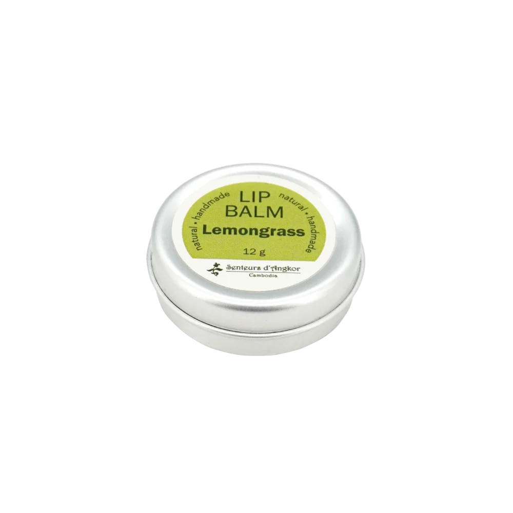 lip balm in aluminium box, lemongrass