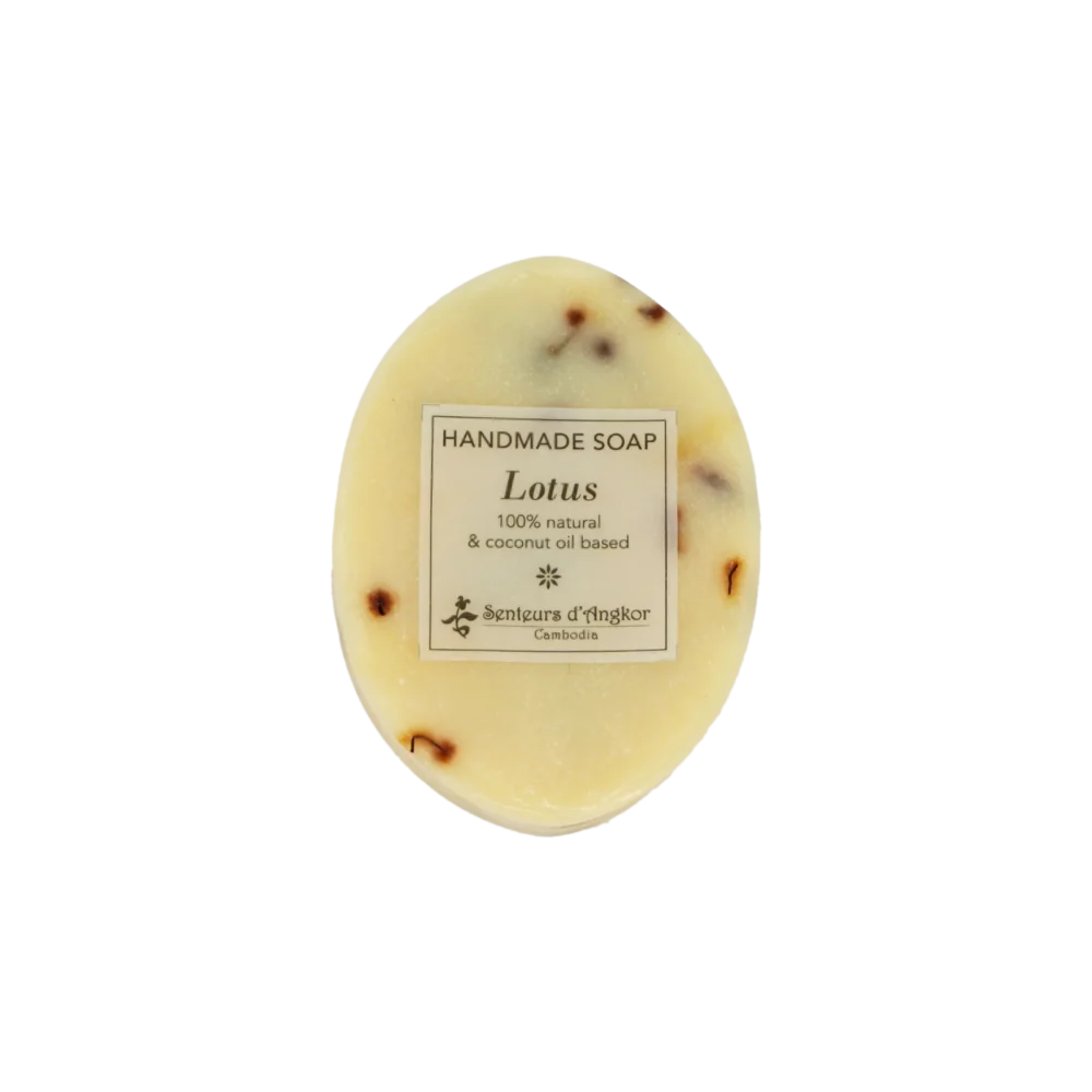 Oval soap, lotus scent