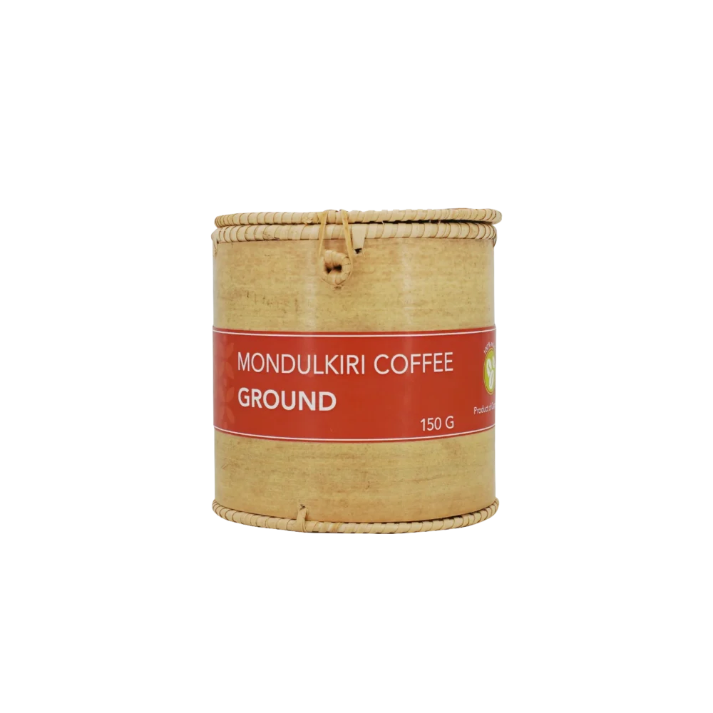 Ground Coffee from Mondulkiri, in Krebei Riel box