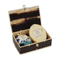 Angkor balm and soap set, angle view