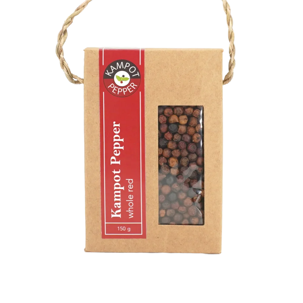 Authentic Kampot pepper, whole red