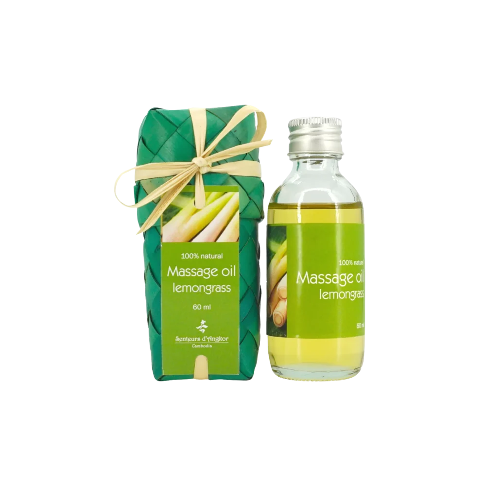 Body care, massage oil, lemongrass scent