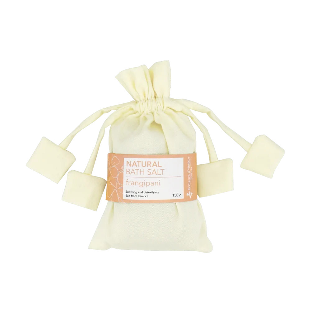 Bath salt bag, frangipani