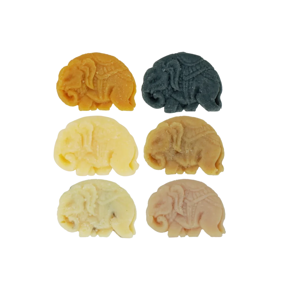 Elephant soap, all in grid