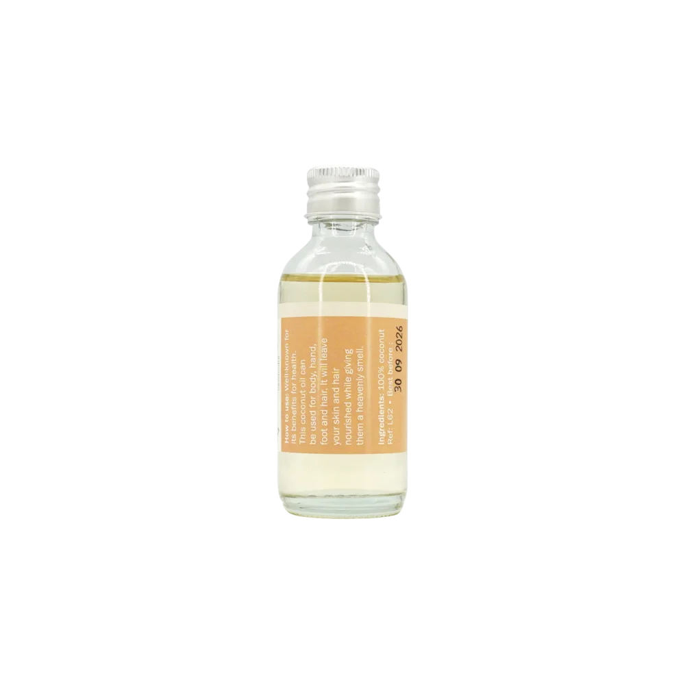 Coconut oil 60 ml, bottle ingredient