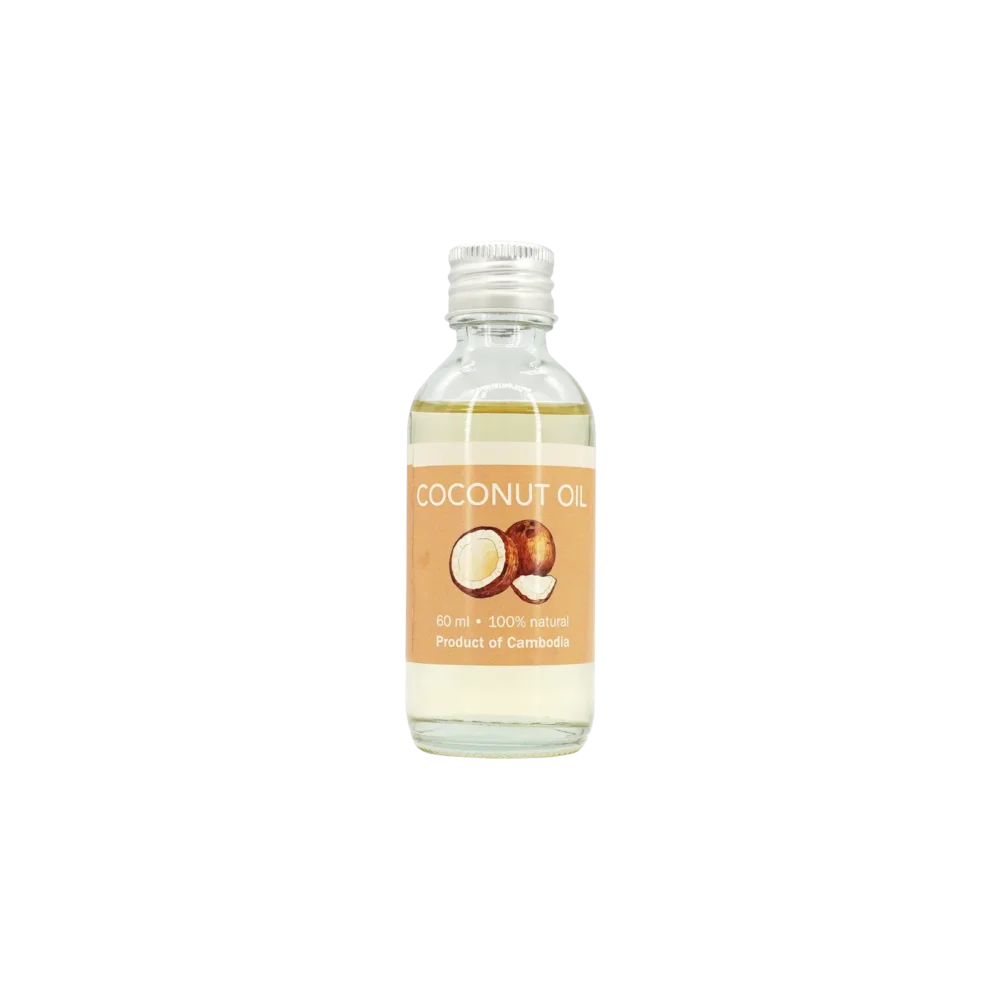 Coconut oil 60 ml, bottle front
