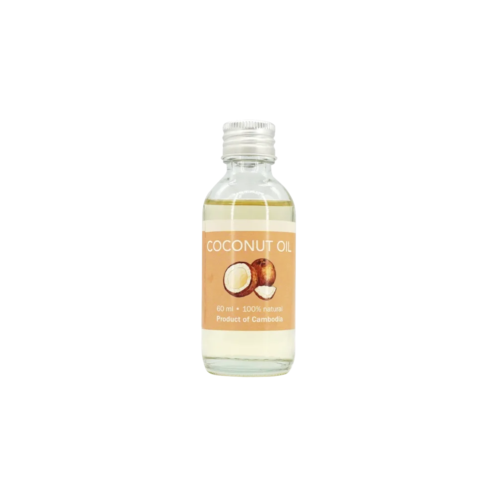 Coconut oil 60 ml, bottle front