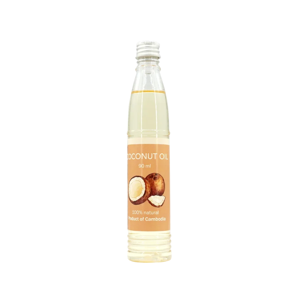 Coconut oil 90 ml, bottle front