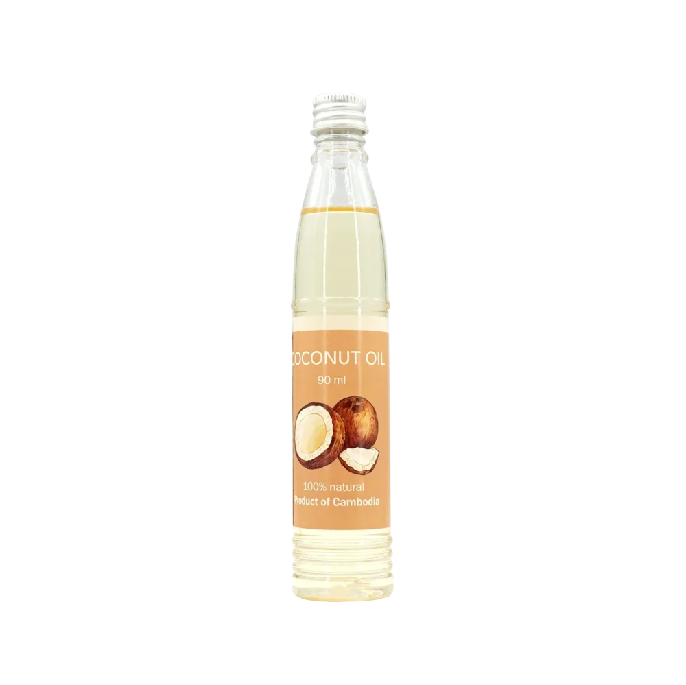 Coconut oil 90 ml, bottle front