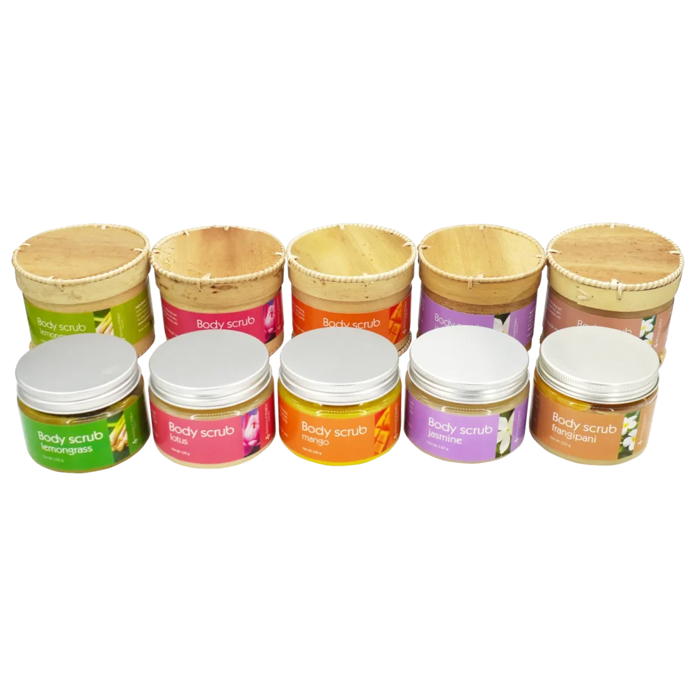 Body scrub, all scents with packaging