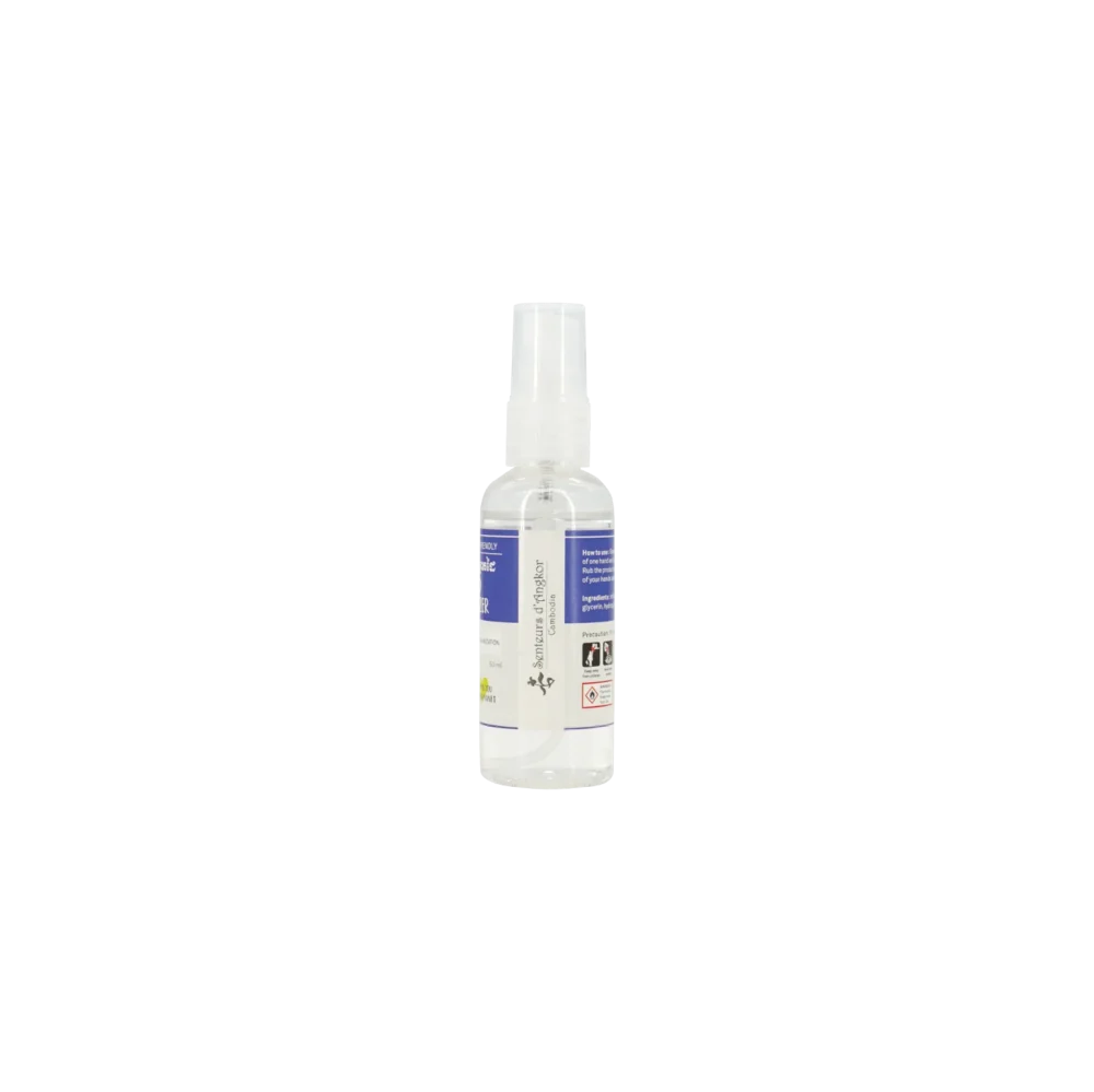 Eco Saart hand sanitizer spray bottle 50ml, side