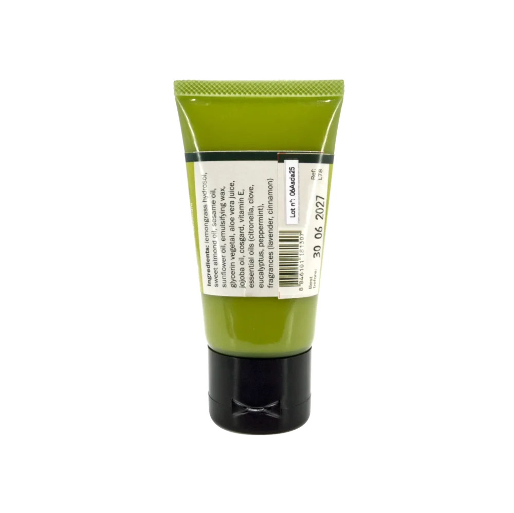 Mosquito repellent cream, back