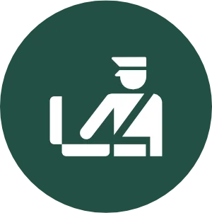 icon representing customs agent