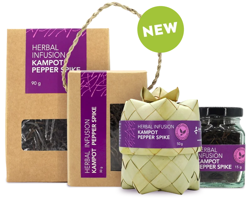 New range of herbal infusion made from Kampot pepper spike.