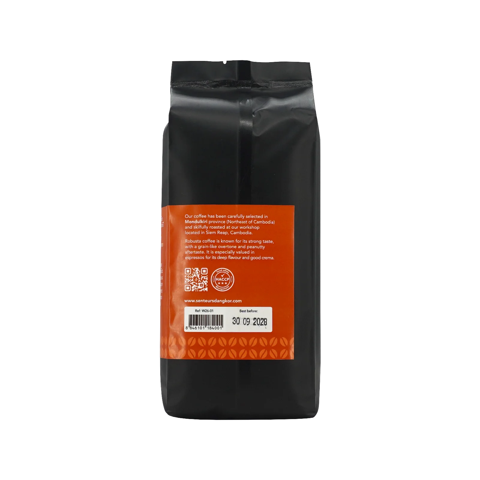 Mondulkiri coffee ground in large aluminium pack back
